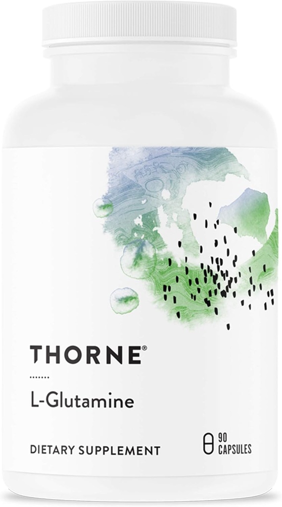 THORNE - L-Glutamine - Supplément acide amino pour la santé des IG et la fonction immunitaire - favorise la réparation des cellules musculaires après l'exercice* - 90 portions