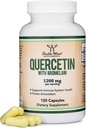 Quercetin avec Bromelain - 120 Nombre (1 200 mg de portions) Immune Capsules de santé - Soutient des fonctions immunitaires saines chez les hommes et les femmes (Vegan Safe, tiers testé, sans gluten) par Double Wood
