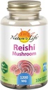 Nature's Life Reishi Mushroom 1200 mg=100 Capsules végétariennes