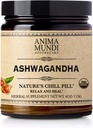 Anima Mundi Poudre d'Ashwagandha - Poudre de racine biologique d'Ashwagandha provenant de l'Inde - communément connue comme poudre de racine indienne de ginseng - Supplément à base de plantes calmante - Ajouter au thé, café et plus (4oz / 113g)