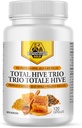 Dutchman's Gold Total Hive Trio Capsules - 120 Veg Caps Environ 30-60 portions - Bee Pollen Royal Jelly & Propolis Supplement - Superfoods for Antioxydant Imune Support - Natural Honey Mix