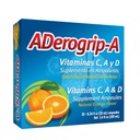 Aderogripa Immune Support Vitamins C, A & D | Liquid Supplement | 10 Natural Orange Flavor Ampoules | Boost Your Immune System | Box of 10 x 10ml Ampoules | Suplemento en Ampolletas