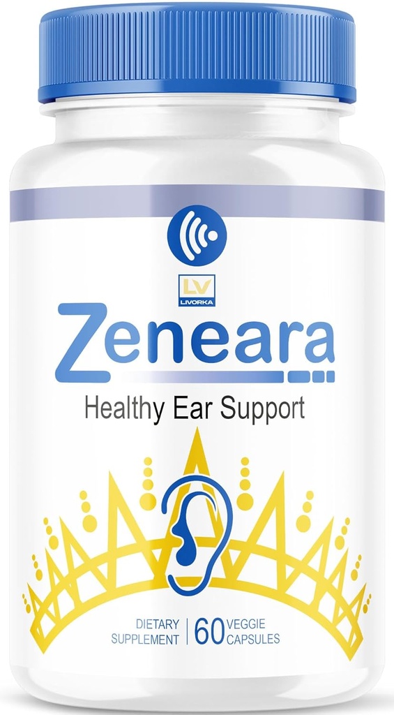 Zeneara Healthy Ear Support Supplément, Zeneara, Zeneara Capsules, Zeneara Healthy Ear Support, Zeneara Ear Support, Zeneara Advanced Formula, Zeneara Reviews, 60 capsules pour 1 mois
