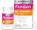 Florajen Acidophilus Probiotics, Gut Health, Vaginal Health, et Immune Support Supplément, Constipation et Bloating Relief pour les adultes, 30 Capsules (réfrigérées)
