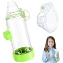 Soft Silicone Inhaler Spacers pour adultes et enfants - Amusant et coloré Nessi OTC Spacer (Kids-Green)