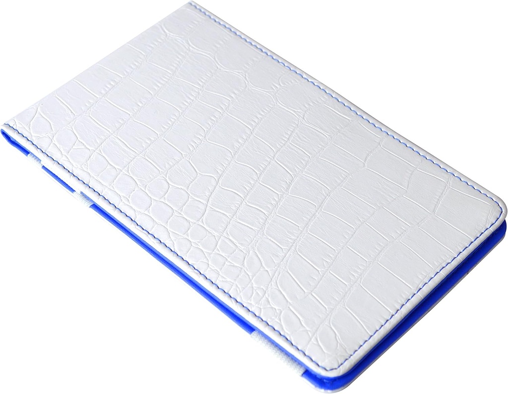 Premium Crocodile Effect Scorecard Holder avec des feuilles de suivi de jeu de golf imprimables illimitées
