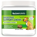 Herbion Animaux de compagnie Soutien digestif Chews avec des probiotiques et des enzymes, 120 Chews doux, avec des enzymes digestives quotidiennes, pour une meilleure santé Gut, minimum 2 Million UFC, Fabriqué aux États-Unis pour chiens 12 semaines+, Pack 1