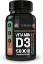 Vitamine D3 5000IU Cholecalciferol - Soutien des os et des muscles supérieur - 365 Softgels - Fabriqué aux États-Unis