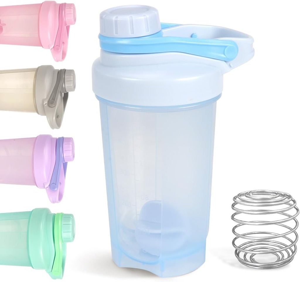 D.Y.A 16oz fuite preuve Sports Shaker bouteille pour protéinages, préentraînement et voyage - BPA gratuit et facile nettoyer, bleu