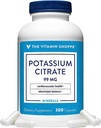 La vitamine Shoppe Citrate de potassium 99MG - soutient la santé cardiovasculaire, favorise la fonction cellulaire, et aide à maintenir l'équilibre électrolytique pour le bien-être général (300 capsules)