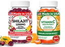 Lunakai USA Made Shilajit & Vitamine C Bundle Gommies à haute puissance – Energy and Immune Support – Non-OGM & Delicious