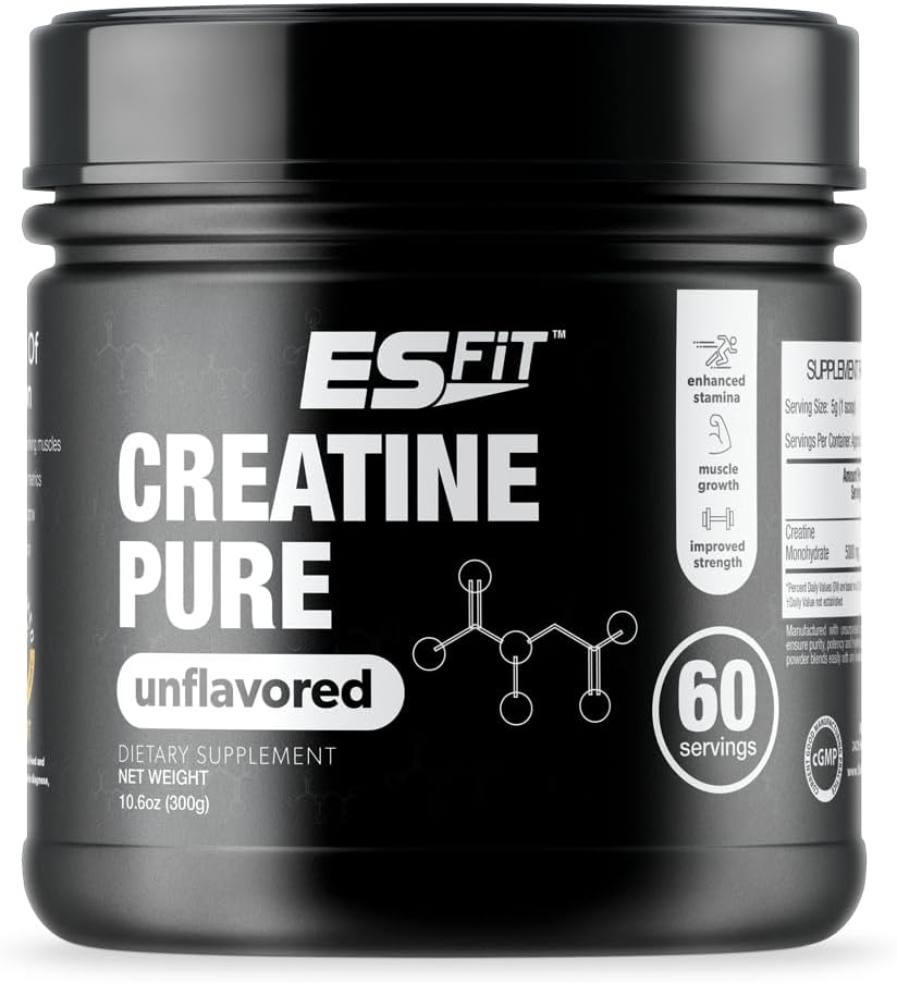 Creatine: 5000Mg - 60 portions de soins de la créatine monohydratée pure micronisée construire le muscle, améliorer la récupération, augmenter le volume cellulaire