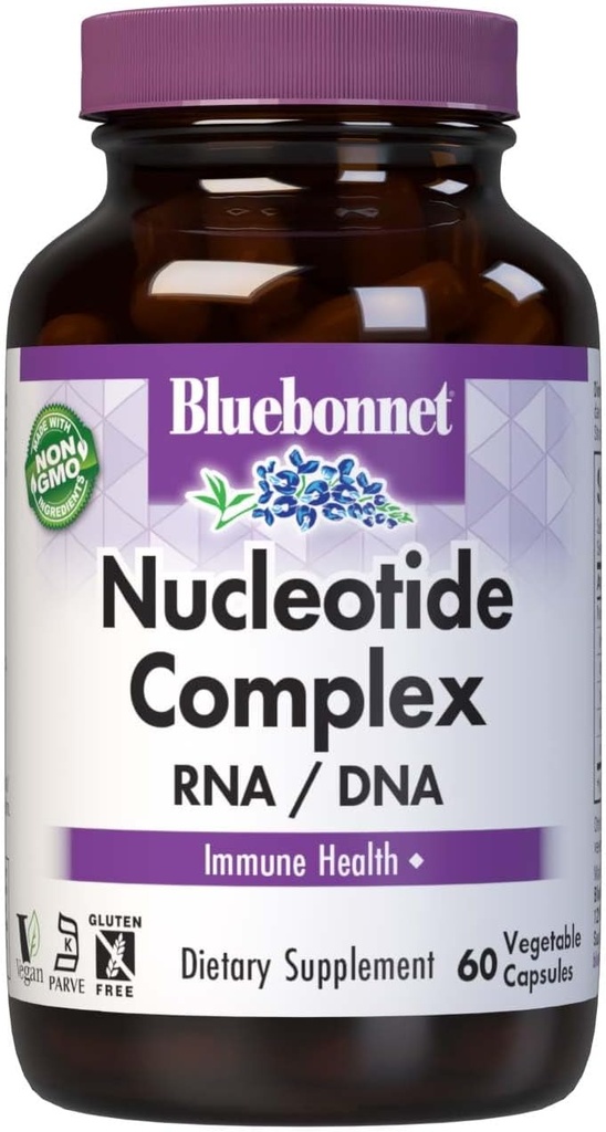 Supplément complexe de nucléotides BlueBonnet, 60 comte, blanc