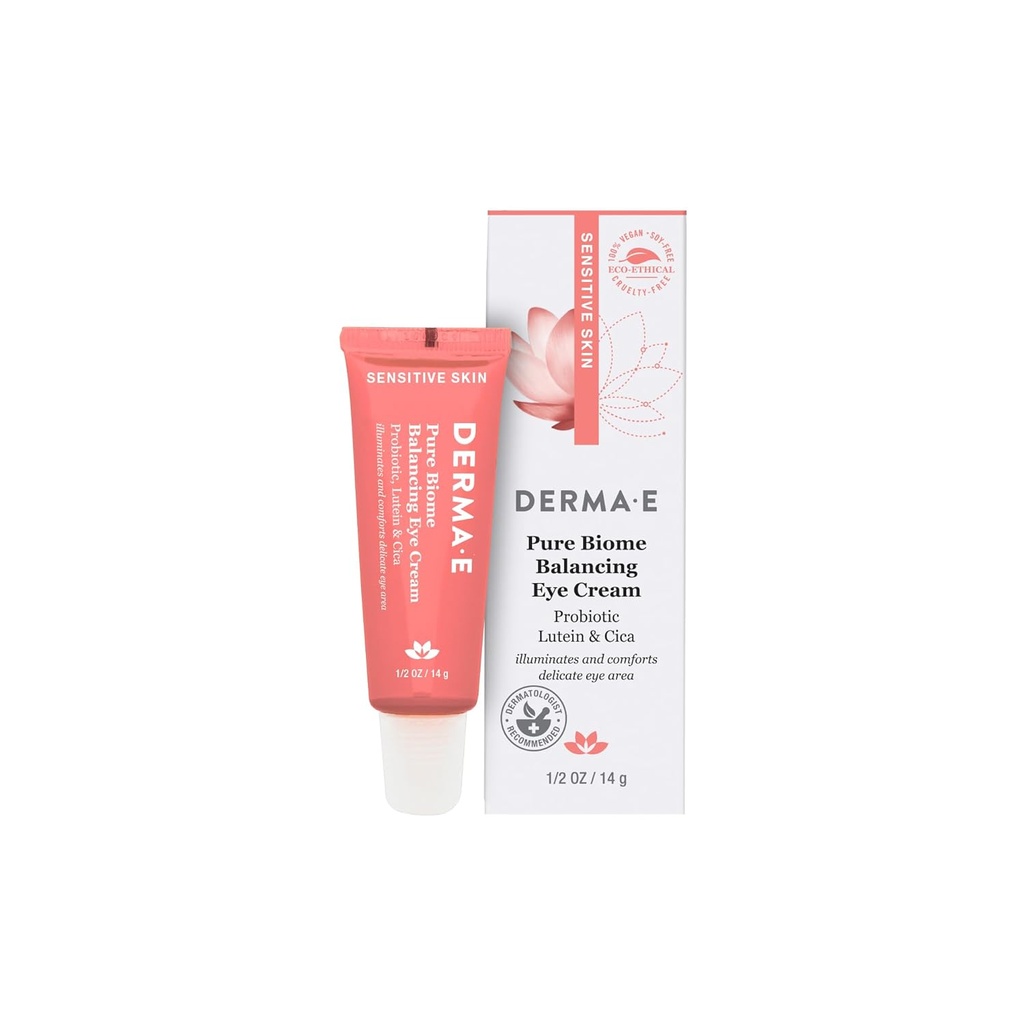 Derma E Pure Crème pour les yeux, 0,5 OZ