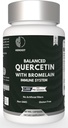 500mg Quercetin avec Capsules de Bromelain: Soutien respiratoire Non-OGM.