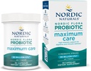 Nordic Naturals Nordic Flora Probiotique Soins maximaux, 30 capsules, 11 souches probiotiques pour le soutien médical quotidien immunitaire et digestif, végétalien, 30 portions