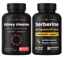 NutraChamps Santé Complète du Rein: Berberine & Nettoyage du Rein Duo