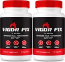 (2 Pack) Vigor Fix Male Supplement, VigorFix Pills pour les hommes, Nutrition quotidienne pour la santé globale et le bien-être, Vigor Capsules de soutien fixe pour la confiance et l'énergie, Critiques (120 Capsules)