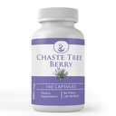 Ingrédients originaux purs Extrait de baies d'arbre chaste, (100 capsules) Toujours pur, sans additifs ou remplissages, laboratoire vérifié