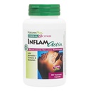 NaturesPlus Herbal Actives InflamActin - 60 Capsules Végétariennes - Supplément à base de plantes avec Turmeric & Bromelain - Soutient la fonction Adaptogène - Vegan, sans gluten - 30 portions