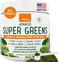 iHeartDogs Super Greens pour les chiens avec des germes de brocoli et de la poudre de spiruline - Allergie saisonnière et soutien immunitaire Poudre de chien vert - Vitamines, antioxydants et minéraux Supplément pour les chiens