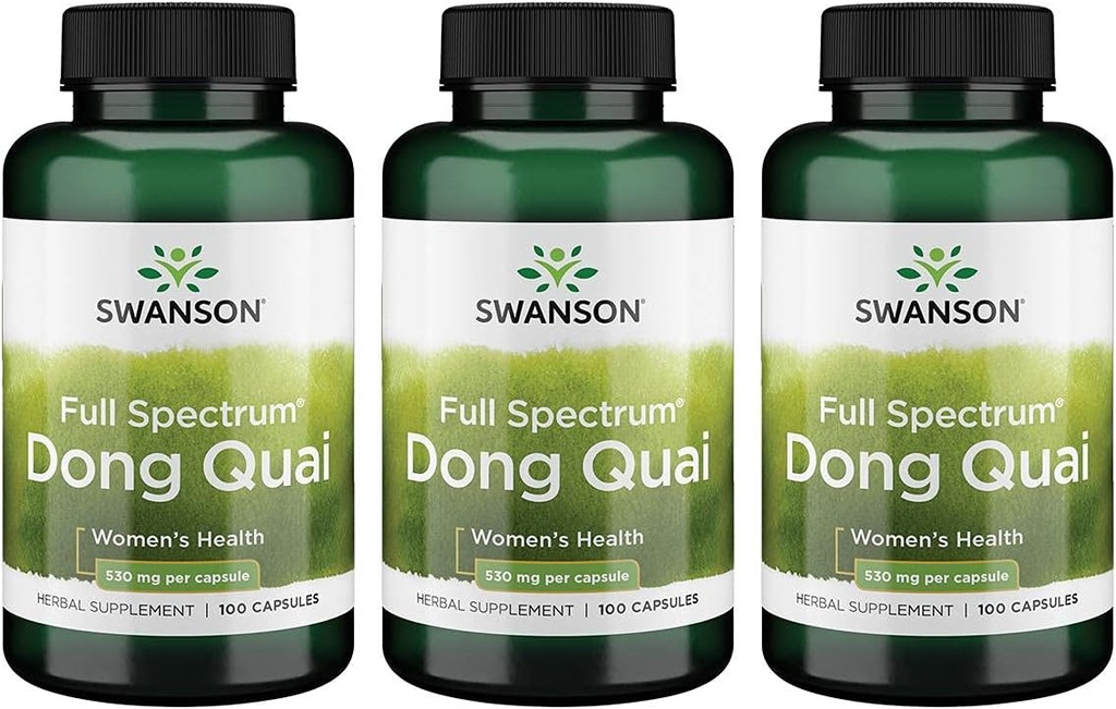 Swanson Dong Quai 530 Milligrammes 100 Capsules 3 Pack