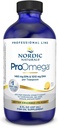 Nordic Naturals ProOmega Liquid, Lemon Flavor - 8 oz - 2840 mg Oméga-3 - Huile de poisson de haute puissance avec EPA et DHA - favorise la santé du cerveau, des yeux, du coeur et des immuns - non-OGM - 48 portions