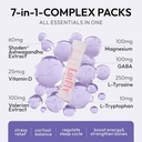Mélange de boisson en poudre de JustCalm – Soulagement du stress Niveaux de cortisol équilibrés Relaxation et meilleur sommeil – avec magnésium, vitamine D, racine valériane, Tyrosine, GABA et Shoden® Ashwagandha – Non-OGM – 10 Ct