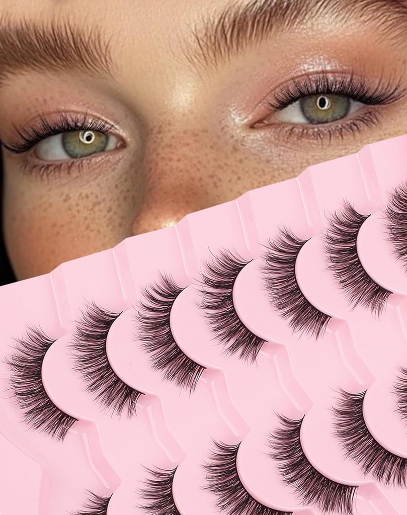 Cils naturels Cils naturels Cils naturels Faux Cils naturels Look Faux Cils Yeux Wispy Cils chat Faux Cils KD01
