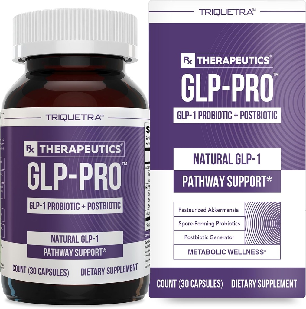 GLP-ProTM: Mélange probiotique et postbiotique pour le soutien naturel GLP-1 — Akkermansia MucTTM, ButyraGen® Générateur de butyrate et Bacillus spore — Appétit sain, SCFA et équilibre métabolique — 30 Compte