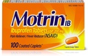 Motrin IB analgésique réducteur de fièvre (NSAID) comprimés d'ibuprofène, 100 Nombre