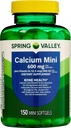 Spring Valley Calcium Mini 600 mg Plus Vitamine D3, 150 Compte, supplément alimentaire, petit ensemble de pilules de calcium avec 45 diabète décodé de Luall