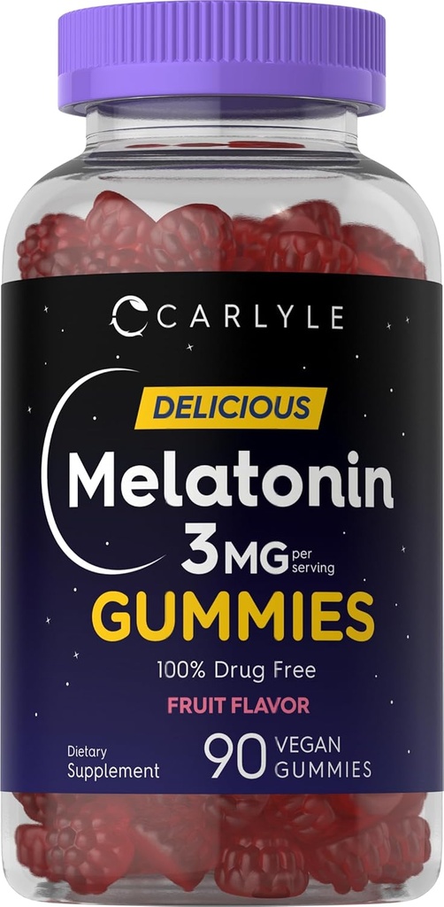 Carlyle Melatonin Gummies 3mg.90 Comte.