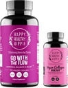 Happy Healthy Hippie Vegan Collagen Builder & Aller avec l'équilibre hormonal de flux pour les femmes 180 Ct