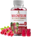 Glycinat de magnésium, Supplément de magnésium, Glycinat de magnésium, Vitamine C, D, B12, CoQ10, pour l'humeur calme et les muscles, Sommeil, pour les adultes, 60 glycies