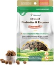 NaturVet Scoopables Probiotiques avancés pour chiens - Probiotiques pour chiens à croquer et enzymes digestives - Supportez un gout sain pour votre animal - Hickory fumé Bacon Flavor