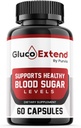 Gluco Advanced Formula Capsules, Gluco Capsules Maximum Strength Blend, Gluco Reviews Gluco Pills Supplément - Made in USA Formule Extra Strength Gluco Formule globale de soutien du bien-être (60 capsules)