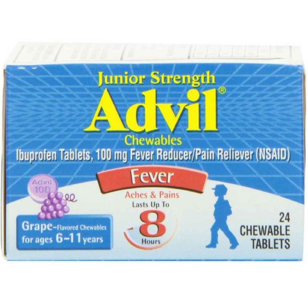 Advil Junior Strength Pain Reliefer - 24 comprimés à croquer