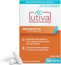 Szio+ Utiva Probiotique – Supplément de santé urinaire et Gut – 12 milliards CFU Lactobacillus & Bifidobacterium Probiotique pour les hommes et les femmes, 30 capsules Vegi à libération différée