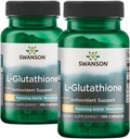 Swanson Amino Acid L-Glutathion 100 Milligrammes 200 Capsules 2 Bouteilles