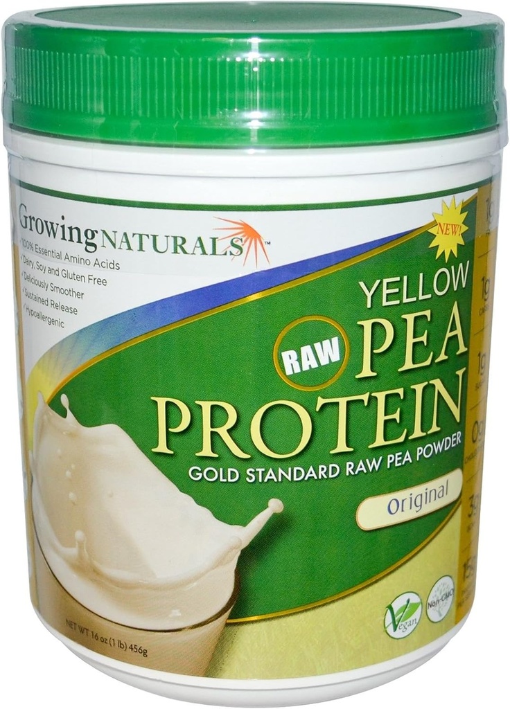 Naturals de culture - Protéine de pois jaune cru Original - 16 oz.