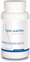 Recherche en biotique Acides lipoïques Plus– acide alpha-lipoïque, vitamine C, puissant antioxydant, favorise la santé des yeux, 90 capsules