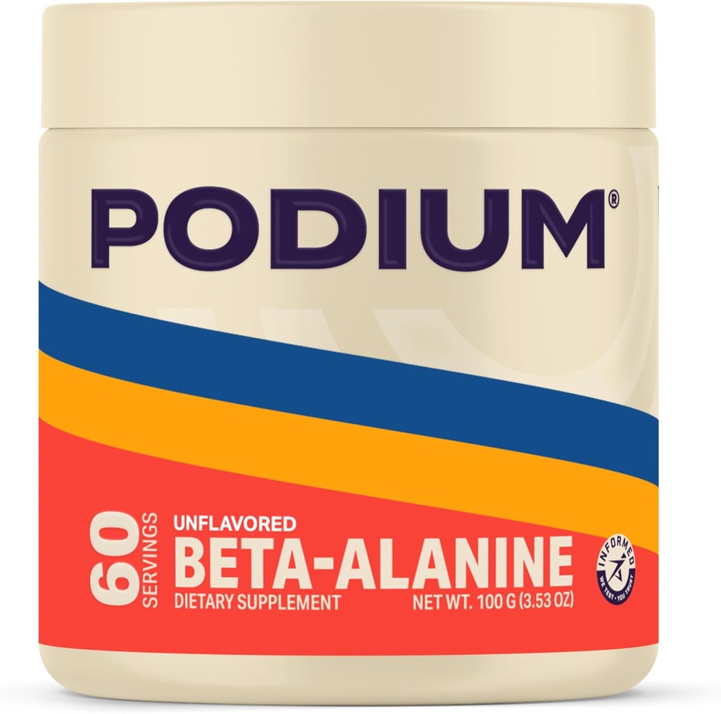 Podium Nutrition, Solos. Bêta Alanine, 60 portions, non aromatisé, stimuler la performance athlétique