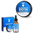Huile de croissance de la barbe avec la biotine de concentration 2X pour les hommes et le baume de la barbe de biotine pour les hommes et la condition de la cire, des hydrates et des épaississements