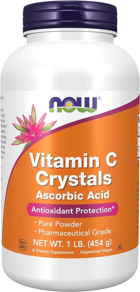 Suppléments, cristaux de vitamine C (acide ascorbique), protection antioxydante*, 1-Pound