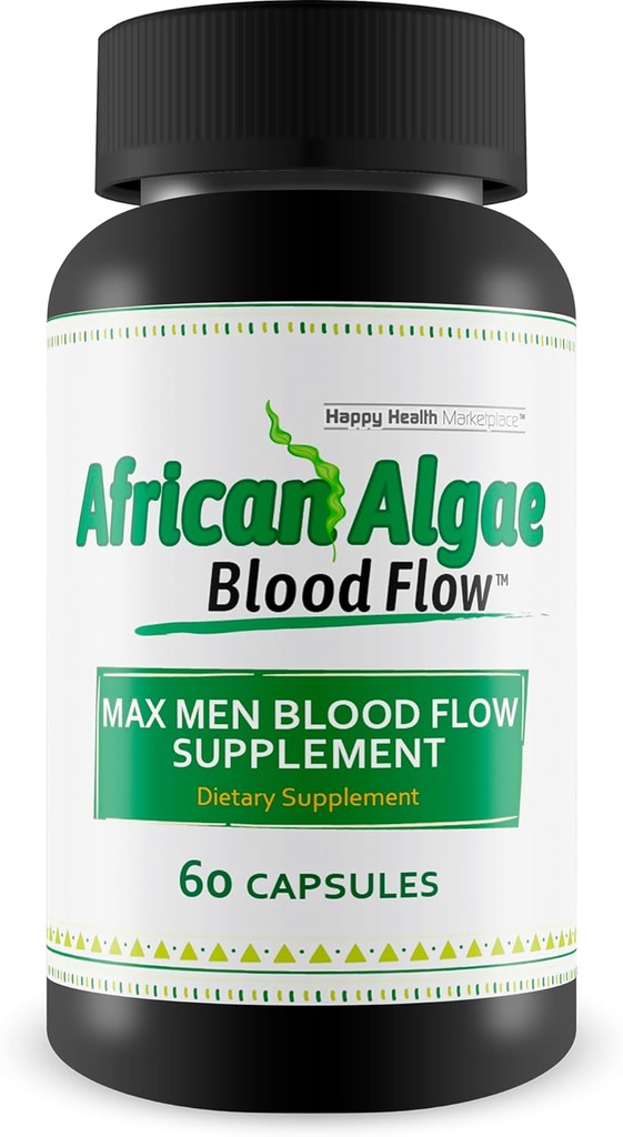 Le flux sanguin des algues africaines - Notre meilleur supplément de circulation - Meilleurs suppléments de circulation sanguine - Soutien de la circulation du corps - Pilules de supplément de flux sanguin de Max Men - Capsules de flux sanguin avancées
