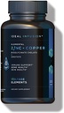 Éléments de tension Bisglycinate de zinc + Orotate 245mg avec chélate de cuivre: Santé musculaire et de la peau, équilibre hormonal - Zinc élémentaire 50mg (100 portions) Vegan