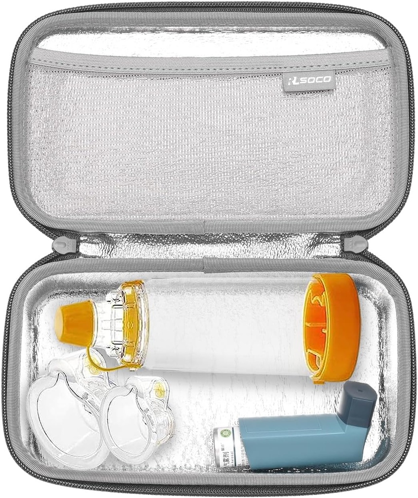 Housse de transport RLSOCO pour inhalateur d'asthme pour enfants et adultes, Housse de voyage pour appareil, masque et autres accessoires (cas seulement)