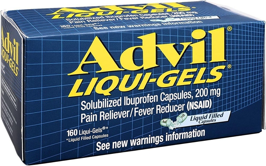 Advil Advil médecine avancée pour la douleur, 160 gels Liqui 200 mg (paquet de 3)