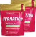 Essential Elements Hydration Packets - Watermelon Cucumber - Electrolytes Powder No Sugar - Electrolyte Drink Mix - Superior Hydration with ACV & Vitamin C - 50 Stick Packs